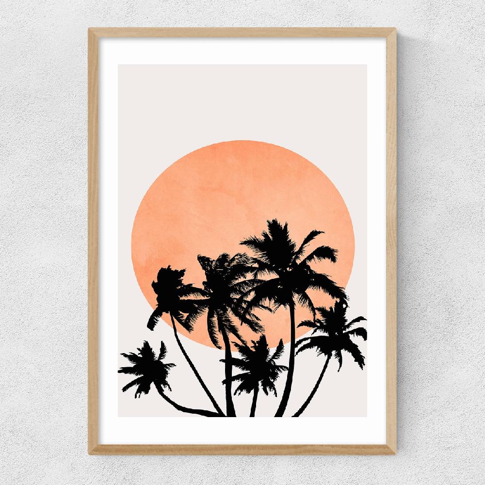 East End Prints Miami Beach Peach