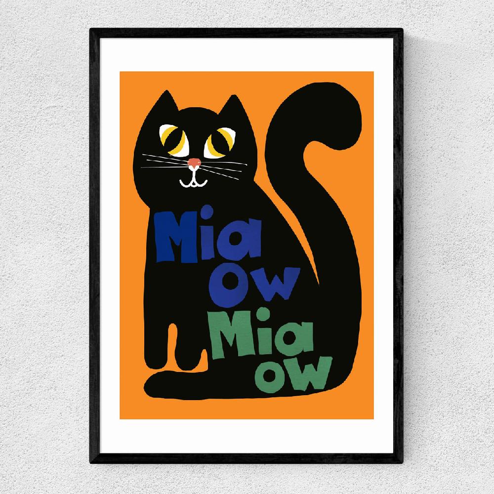 east end prints Miaow Miaow Cat