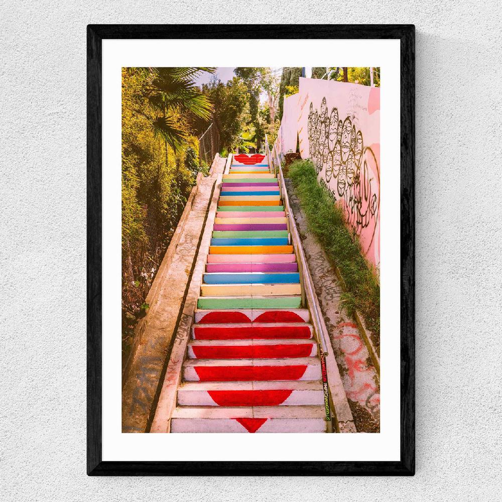 East End Prints Micheltorena Stairs
