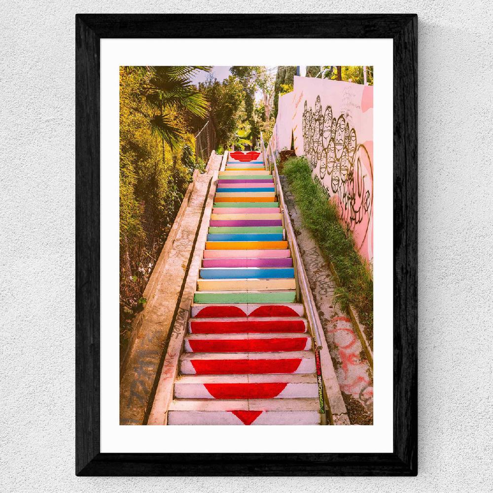 East End Prints Micheltorena Stairs