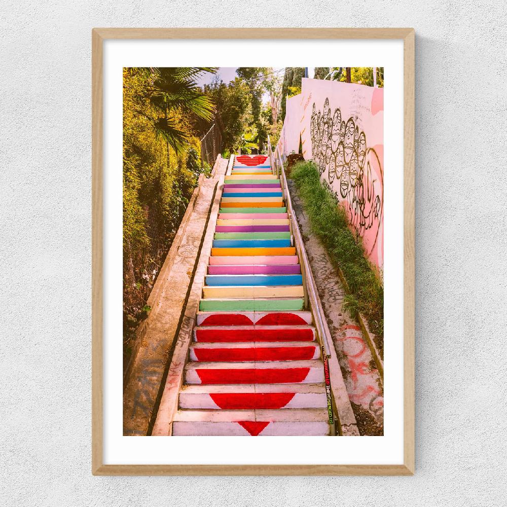 East End Prints Micheltorena Stairs