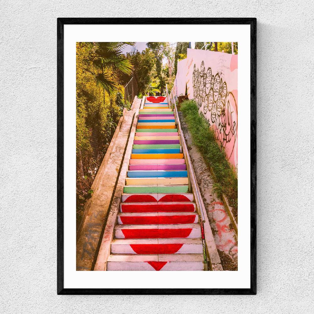 east end prints Micheltorena Stairs