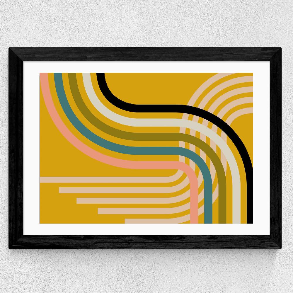 East End Prints Mid-Century Curve