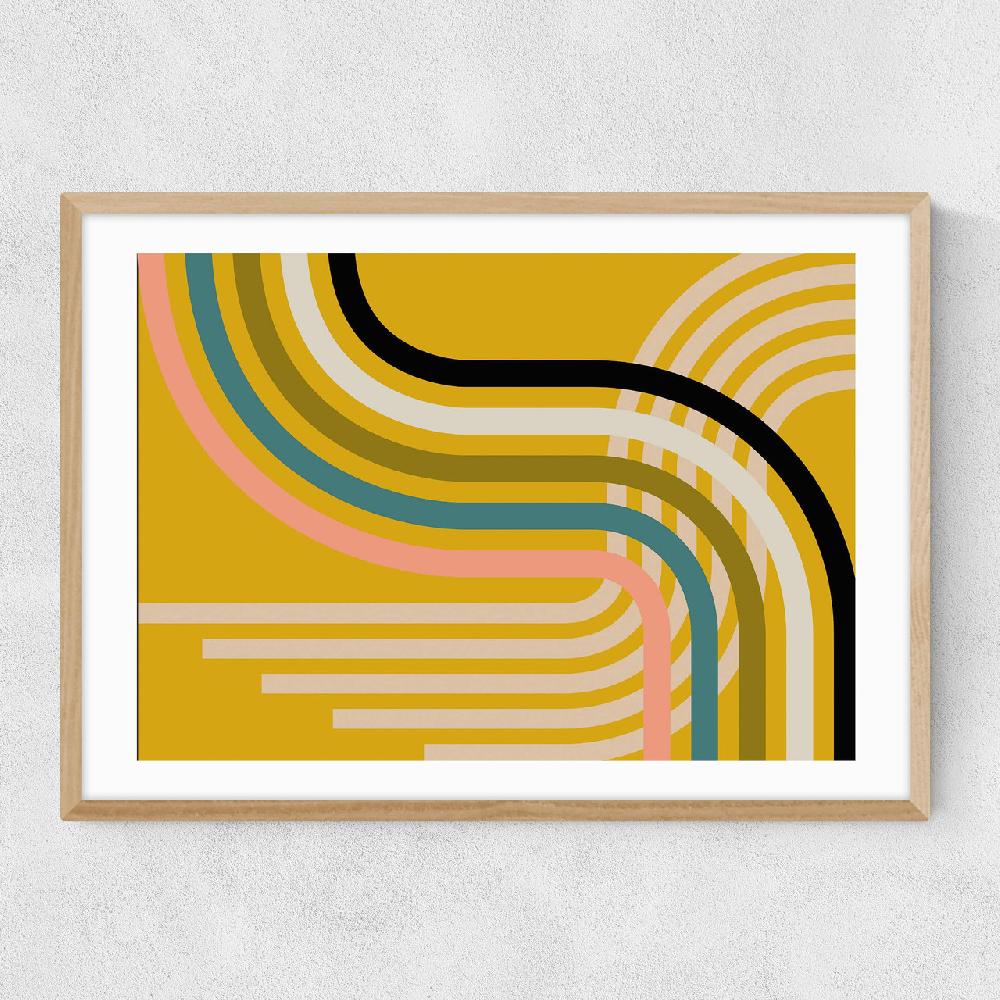 East End Prints Mid-Century Curve