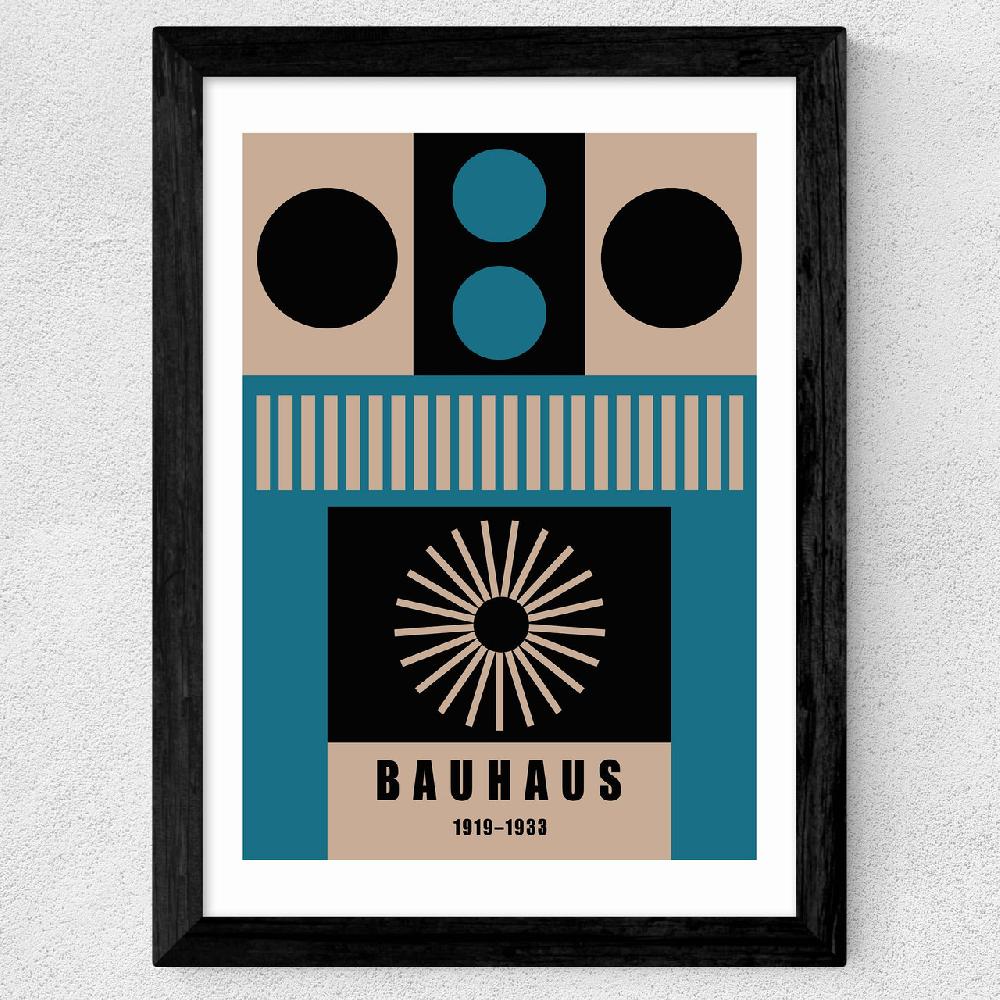East End Prints Mid Century Geometric Bauhaus