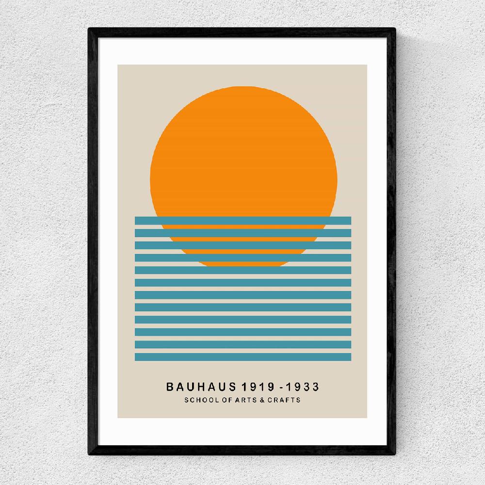 east end prints Mid Century Sun Bauhaus