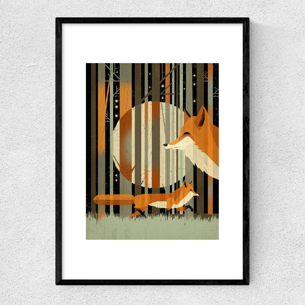 east end prints Midnight Foxes