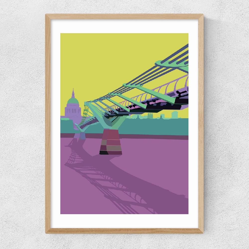 East End Prints Millennium Bridge - St Pauls