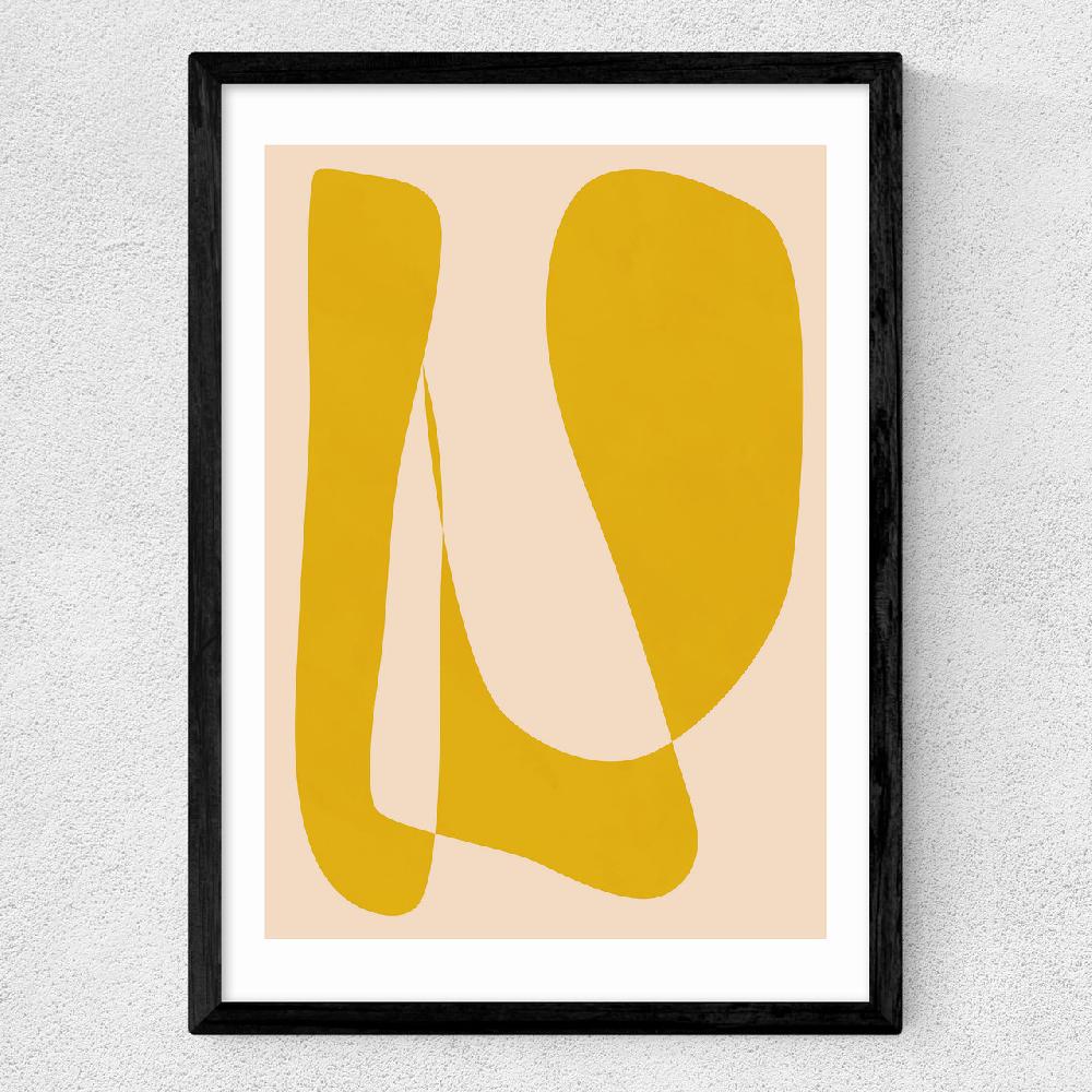 East End Prints Minimalist 82 In Yellow
