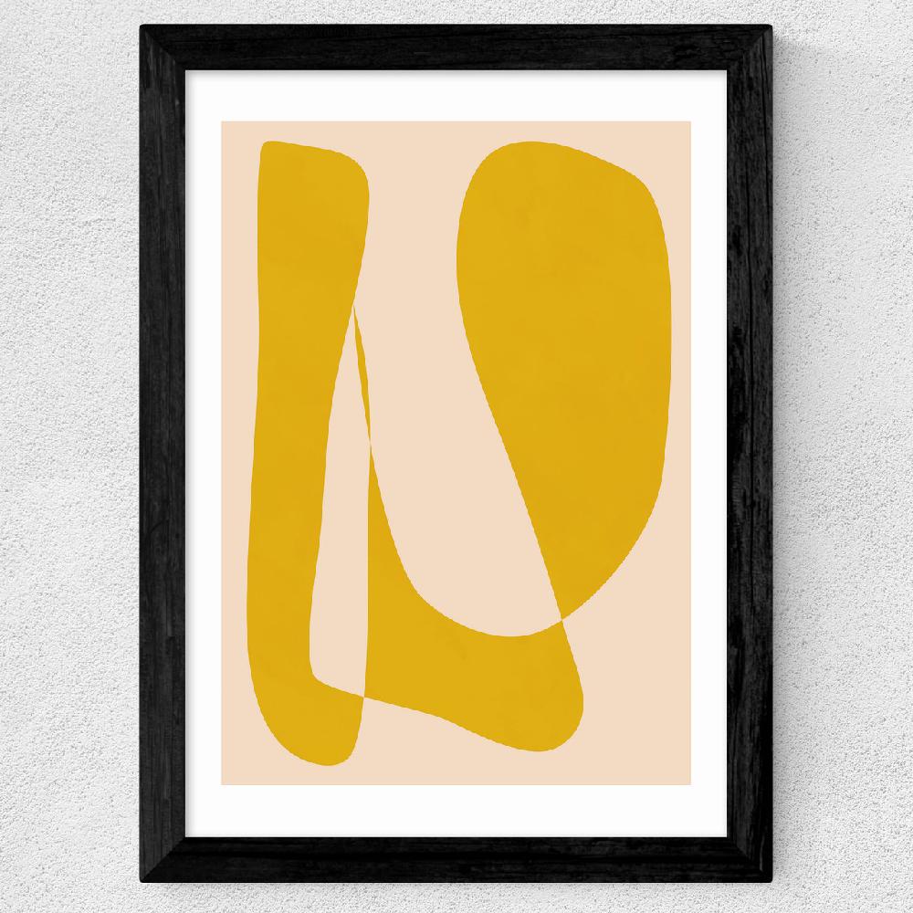 East End Prints Minimalist 82 In Yellow
