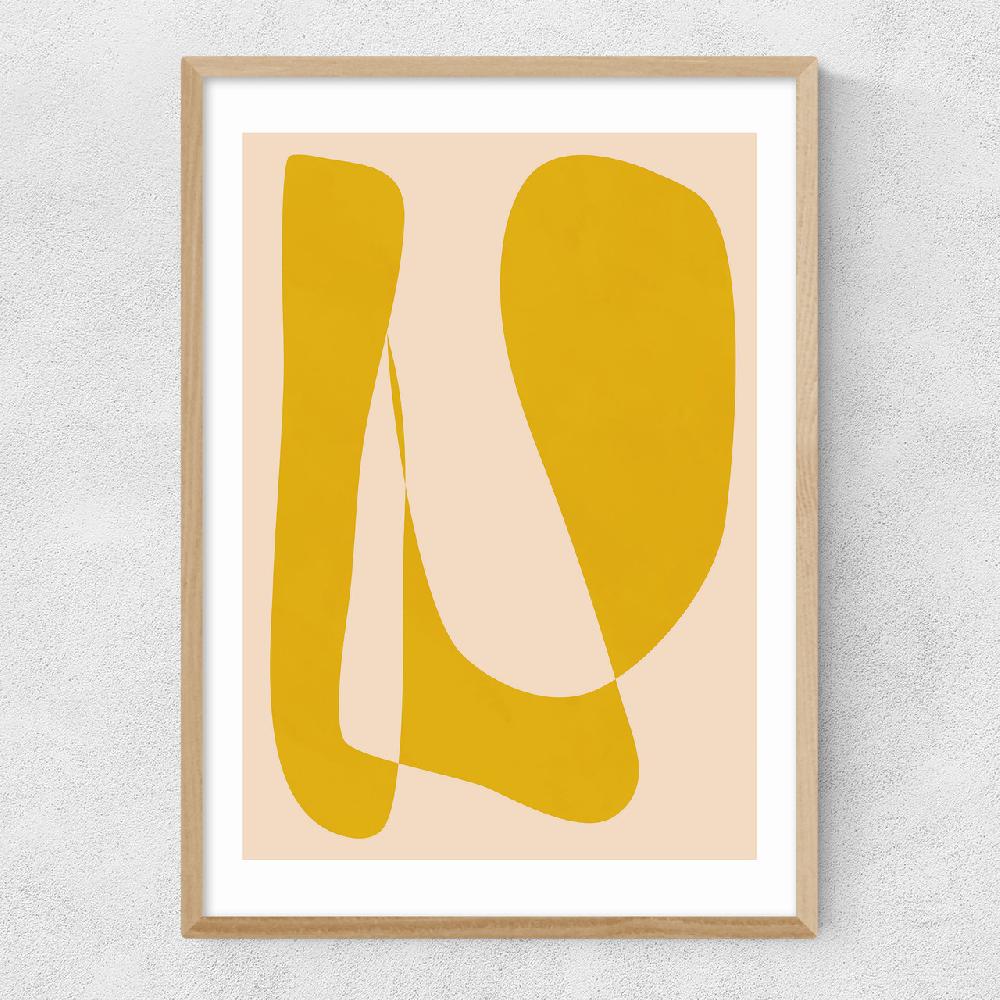 East End Prints Minimalist 82 In Yellow