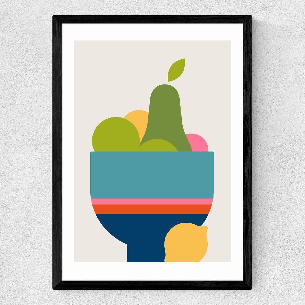 East End Prints Mixed Fruit Blues