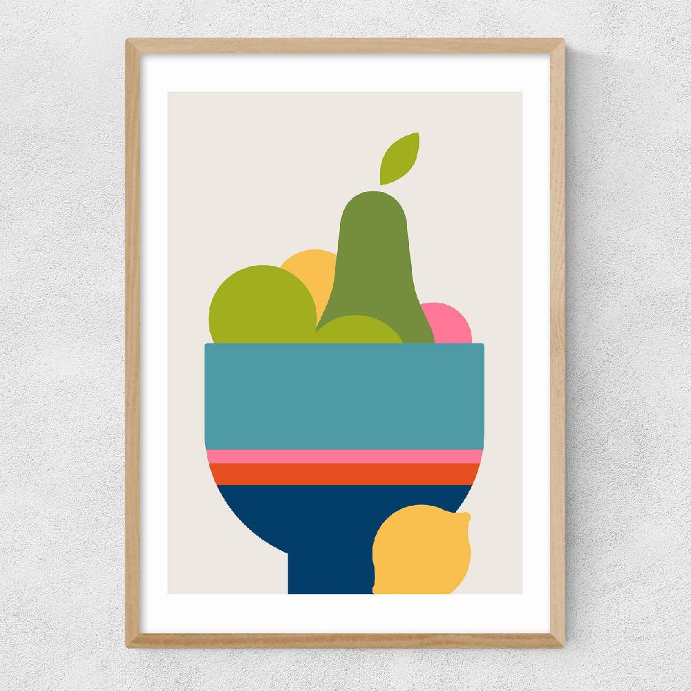 East End Prints Mixed Fruit Blues