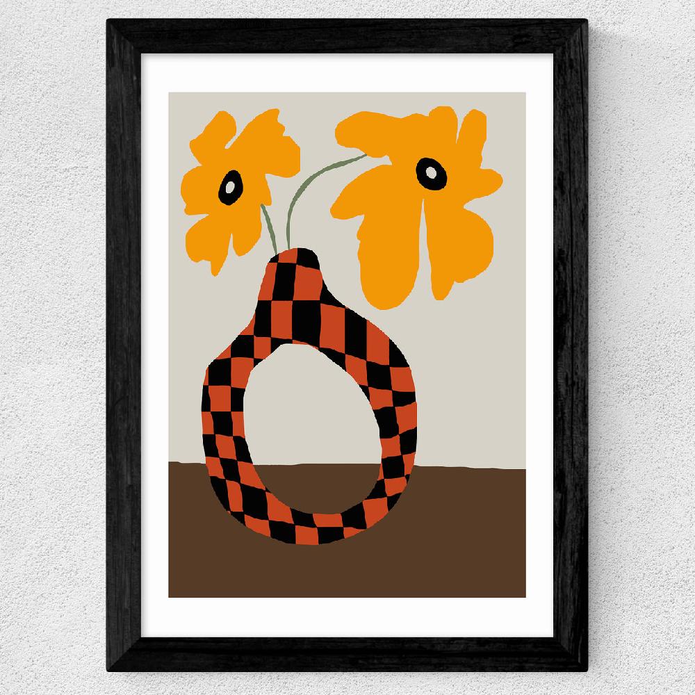 East End Prints Modern Pottery And Flower