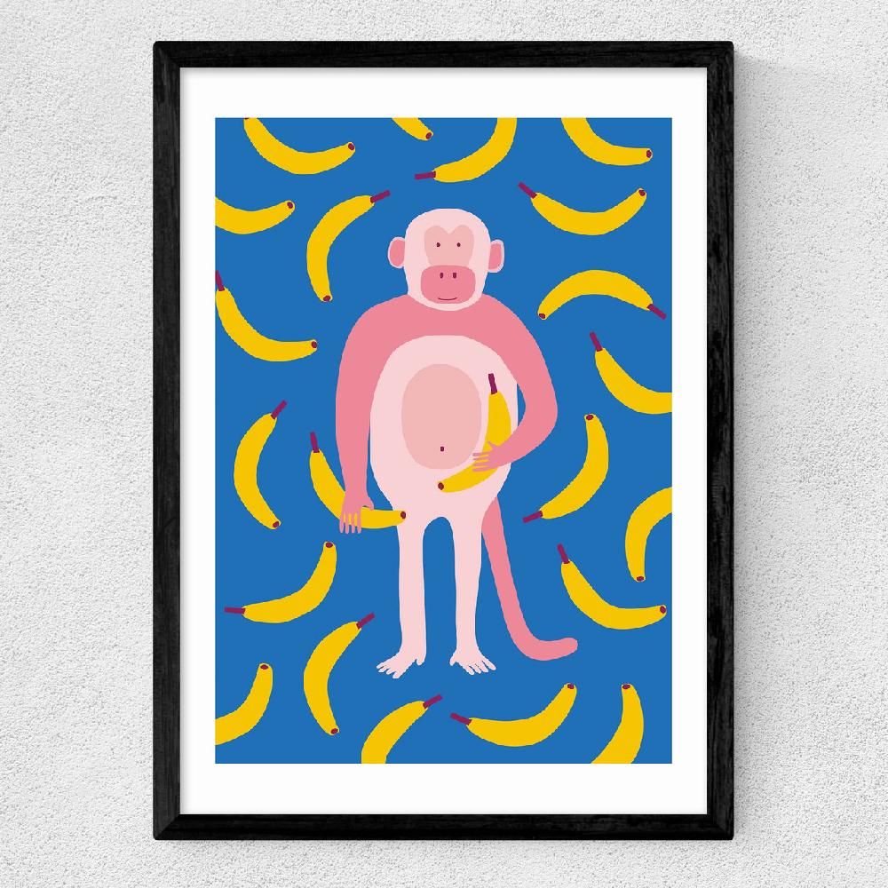East End Prints Monkey Bananas
