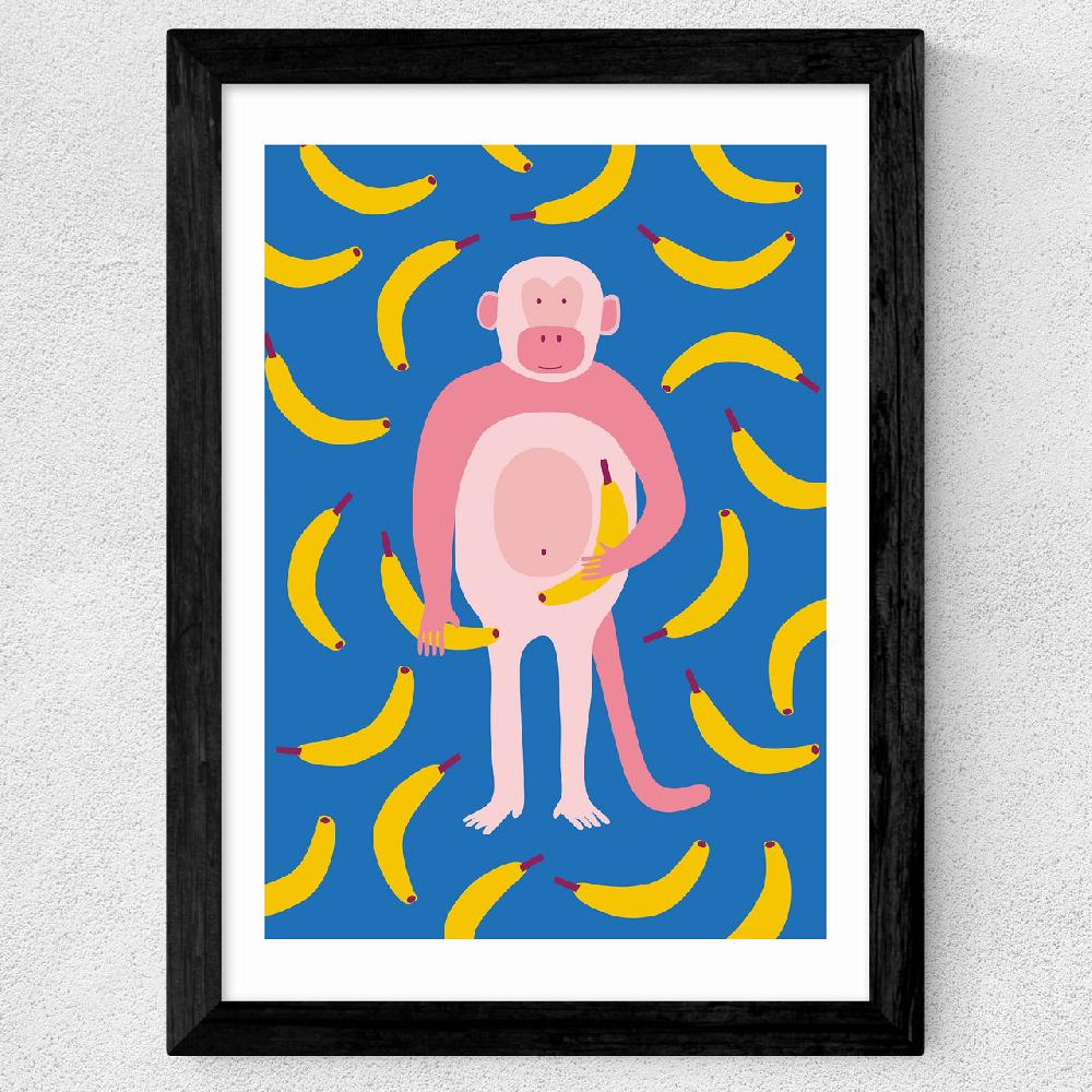 East End Prints Monkey Bananas