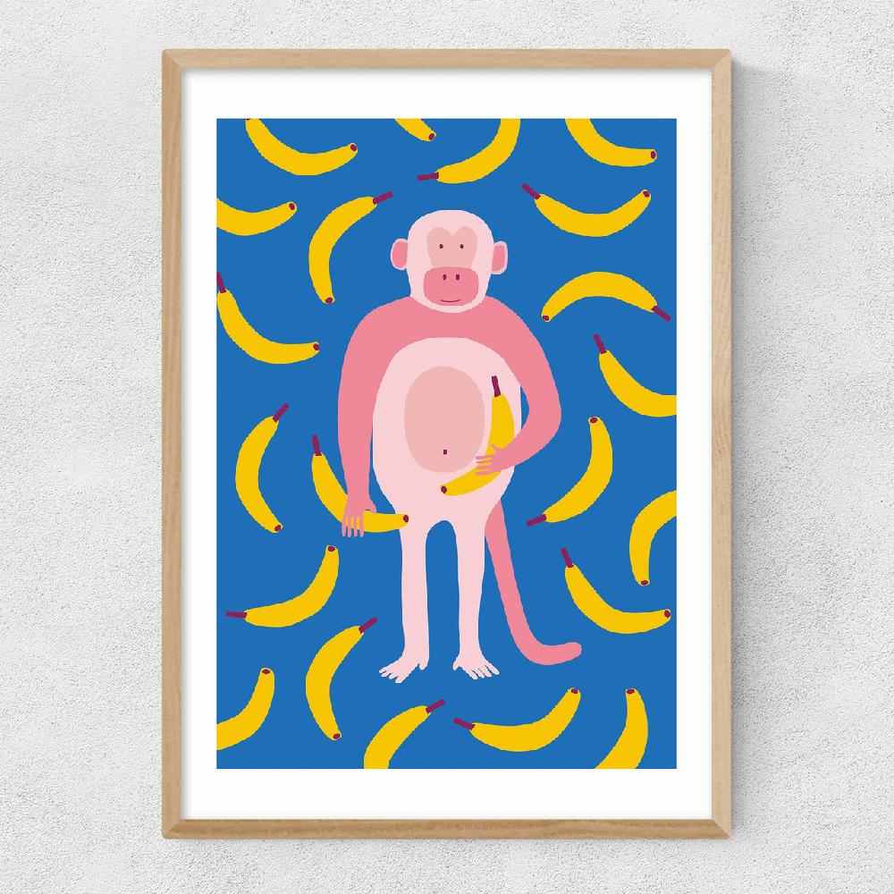East End Prints Monkey Bananas