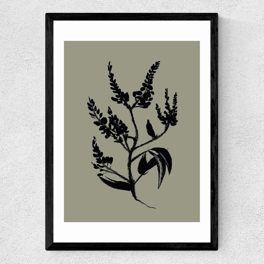 East End Prints Mono Botanical 5