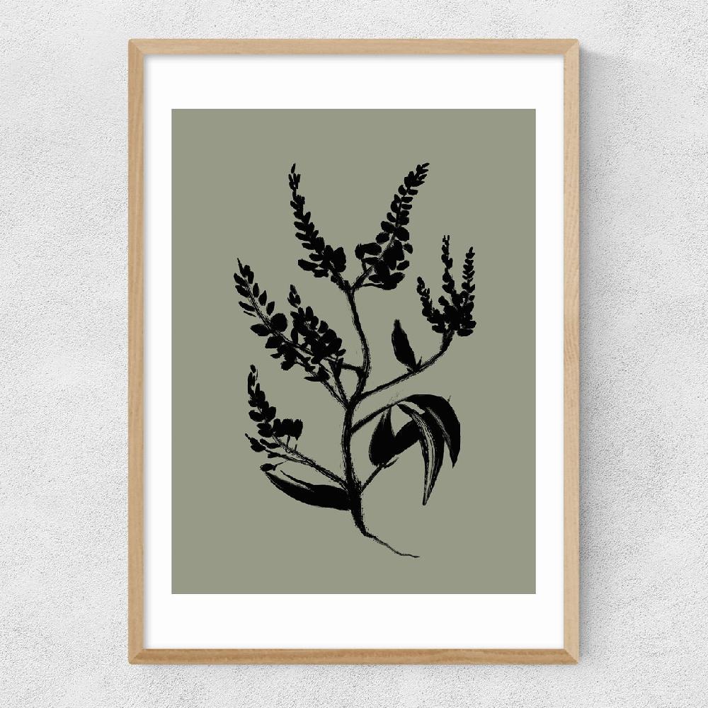 East End Prints Mono Botanical 5