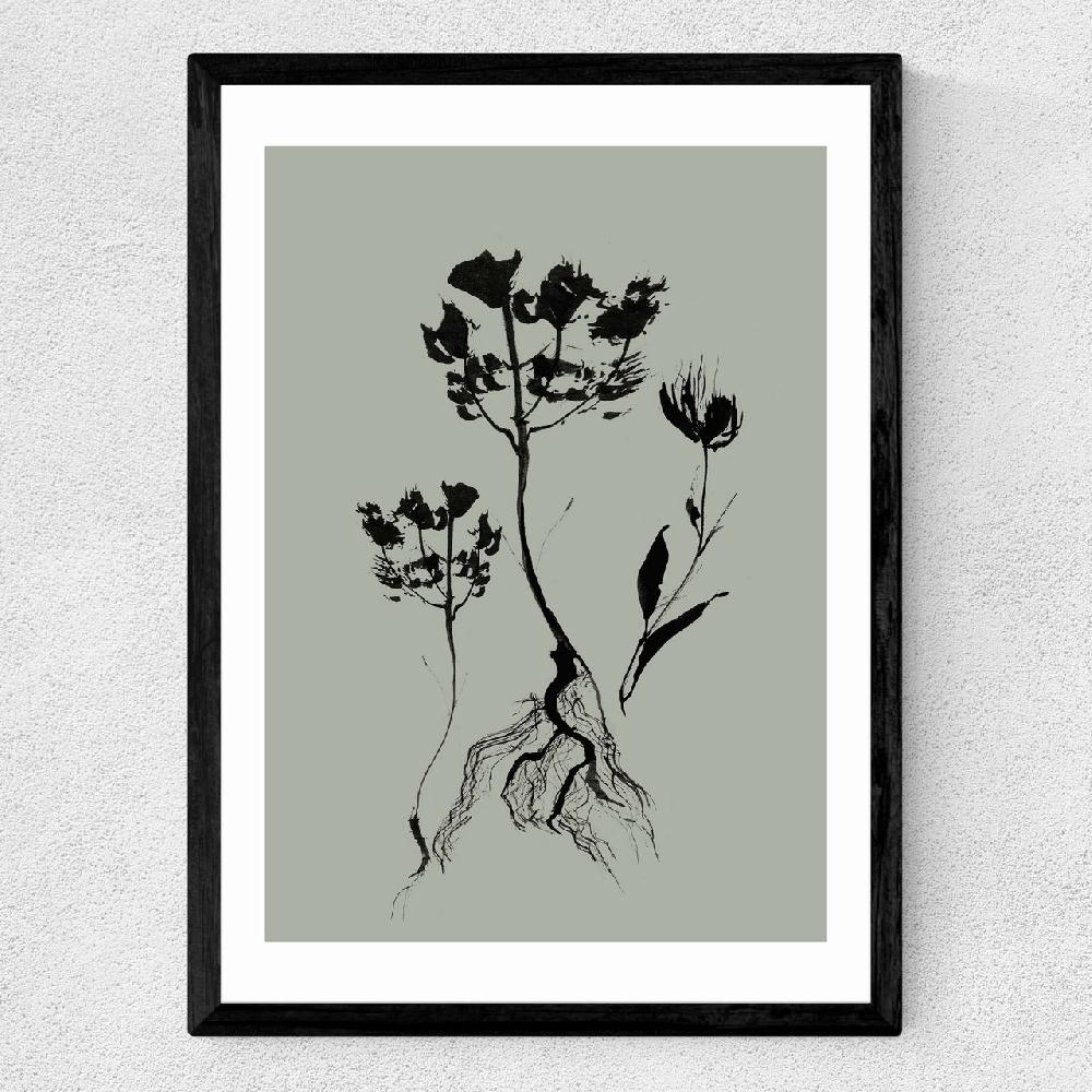 East End Prints Mono Botanical 6