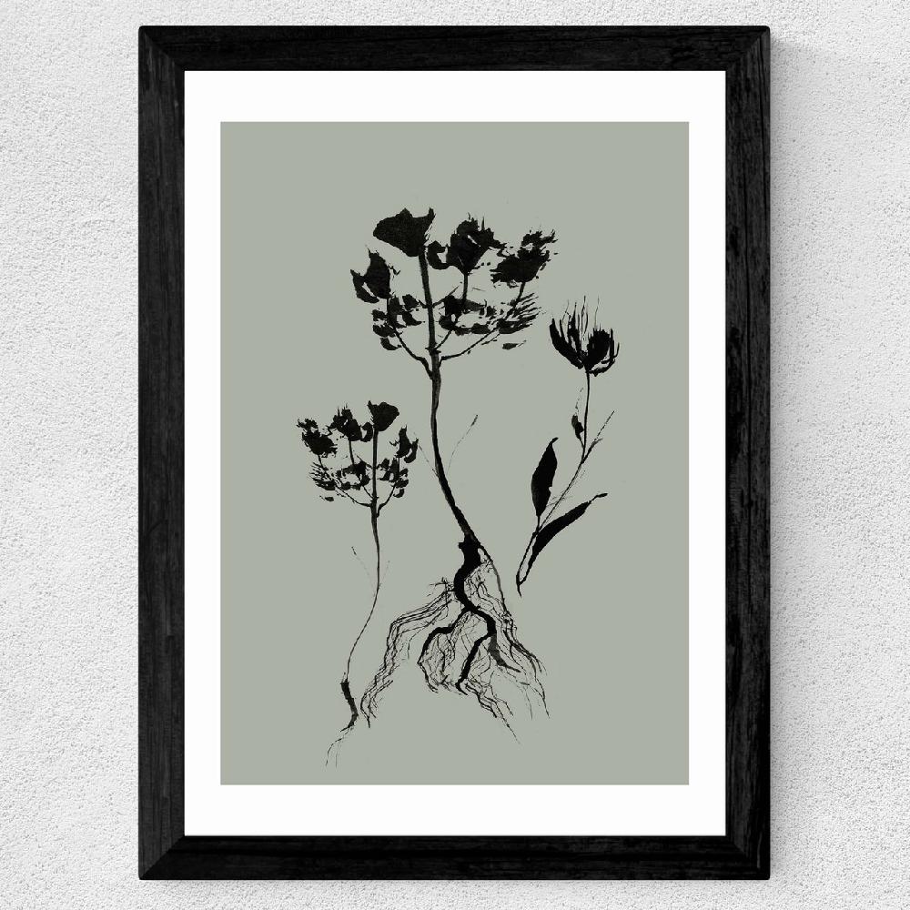 East End Prints Mono Botanical 6