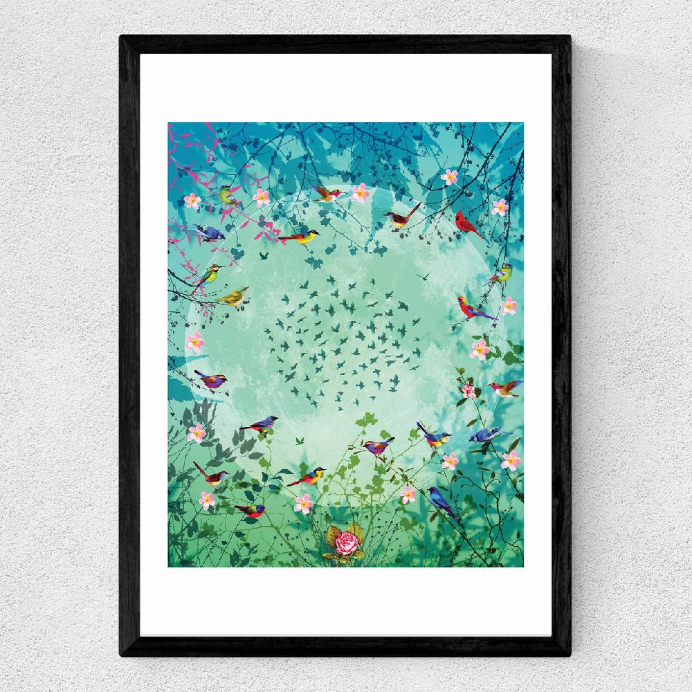 East End Prints Moon Garden