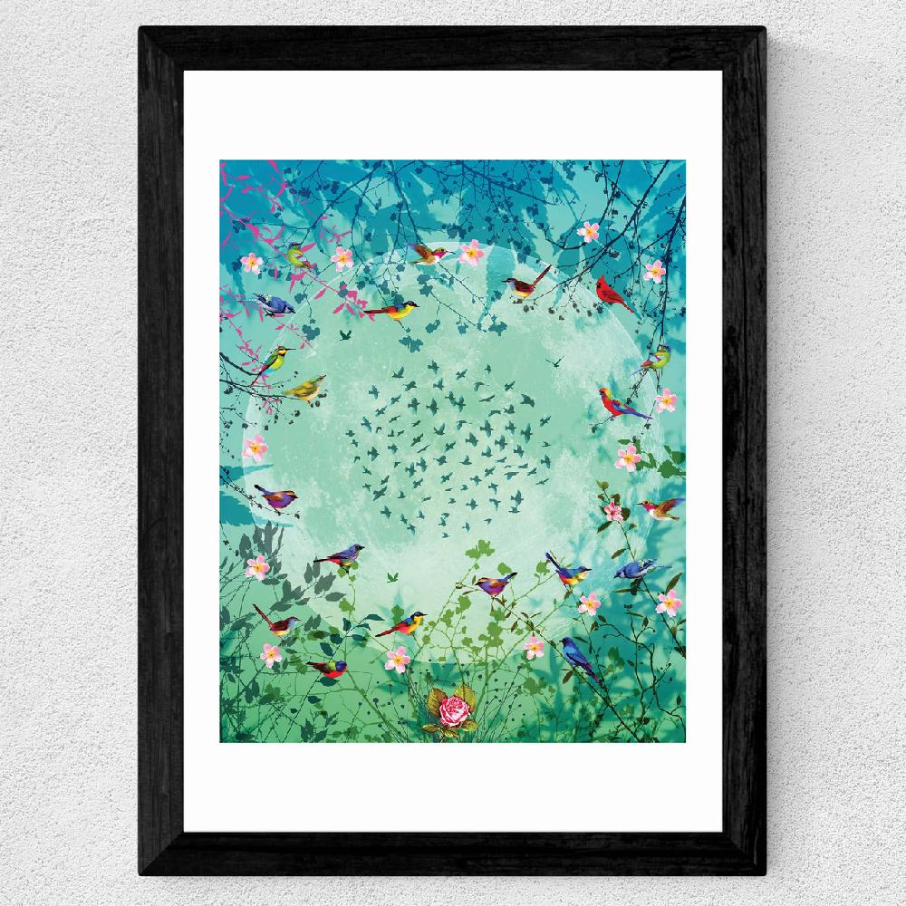East End Prints Moon Garden