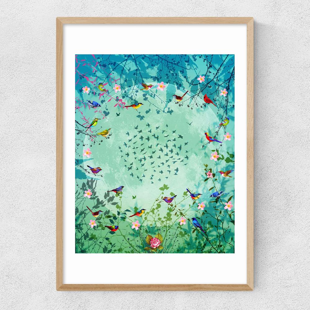 East End Prints Moon Garden
