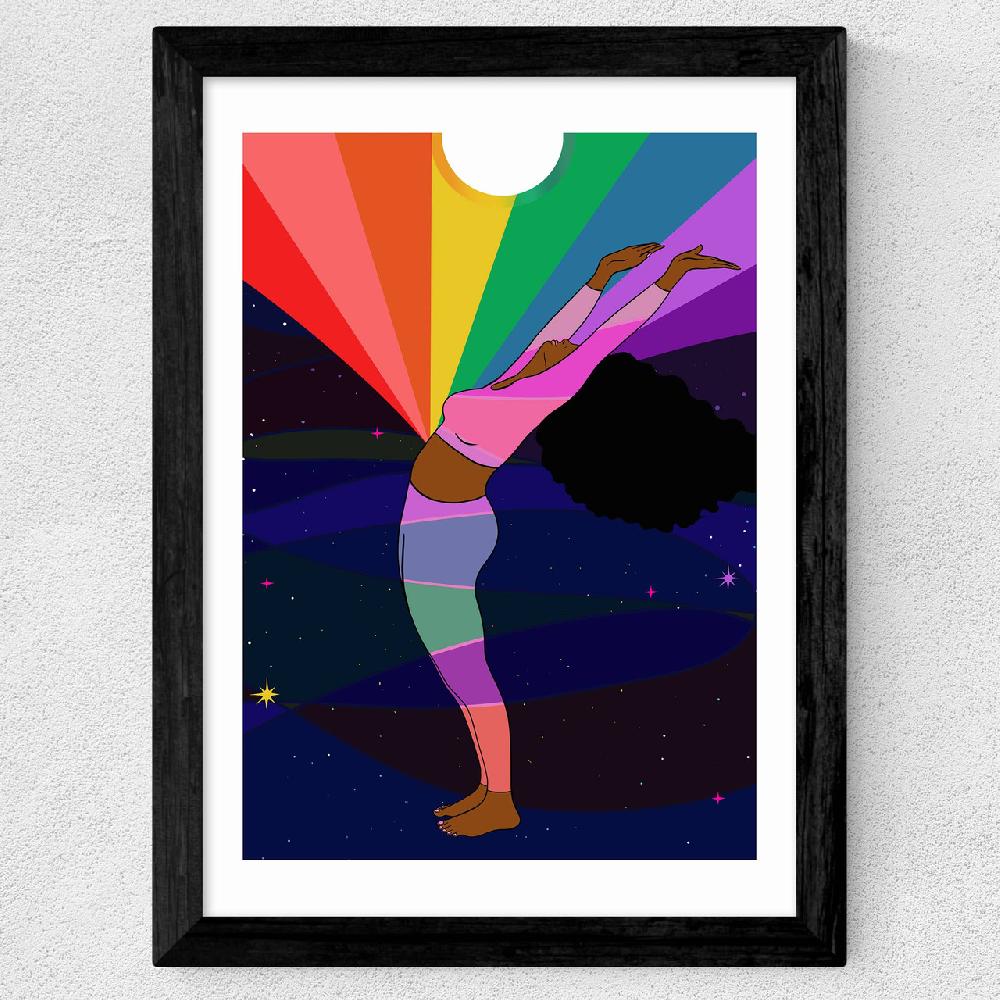 East End Prints Moon Rainbow