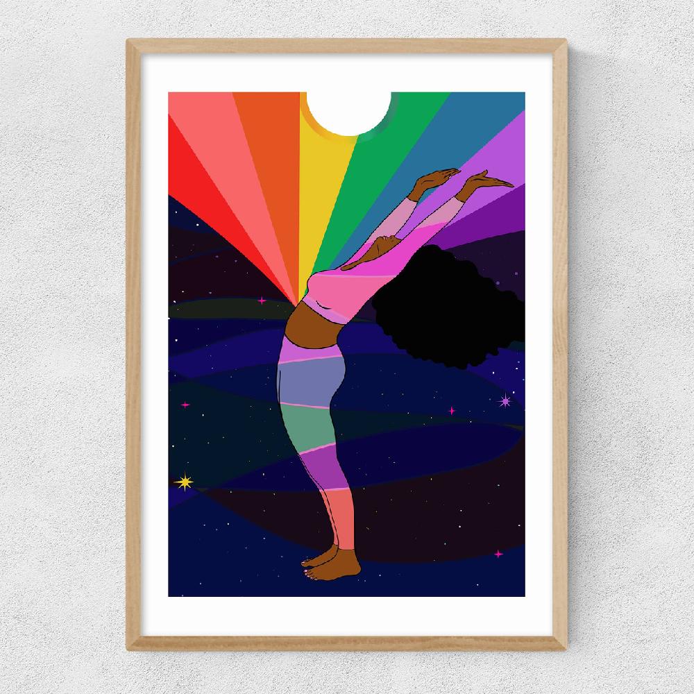 East End Prints Moon Rainbow