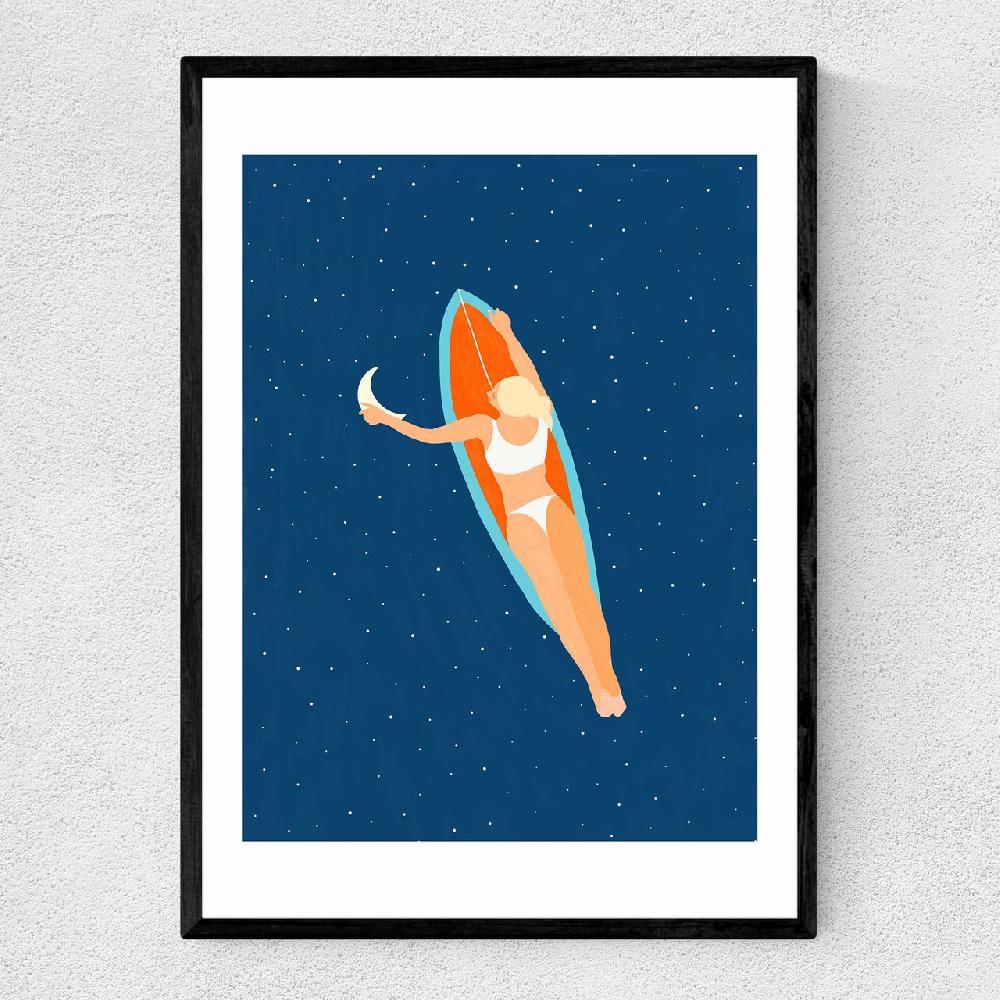 east end prints Moon Surfing