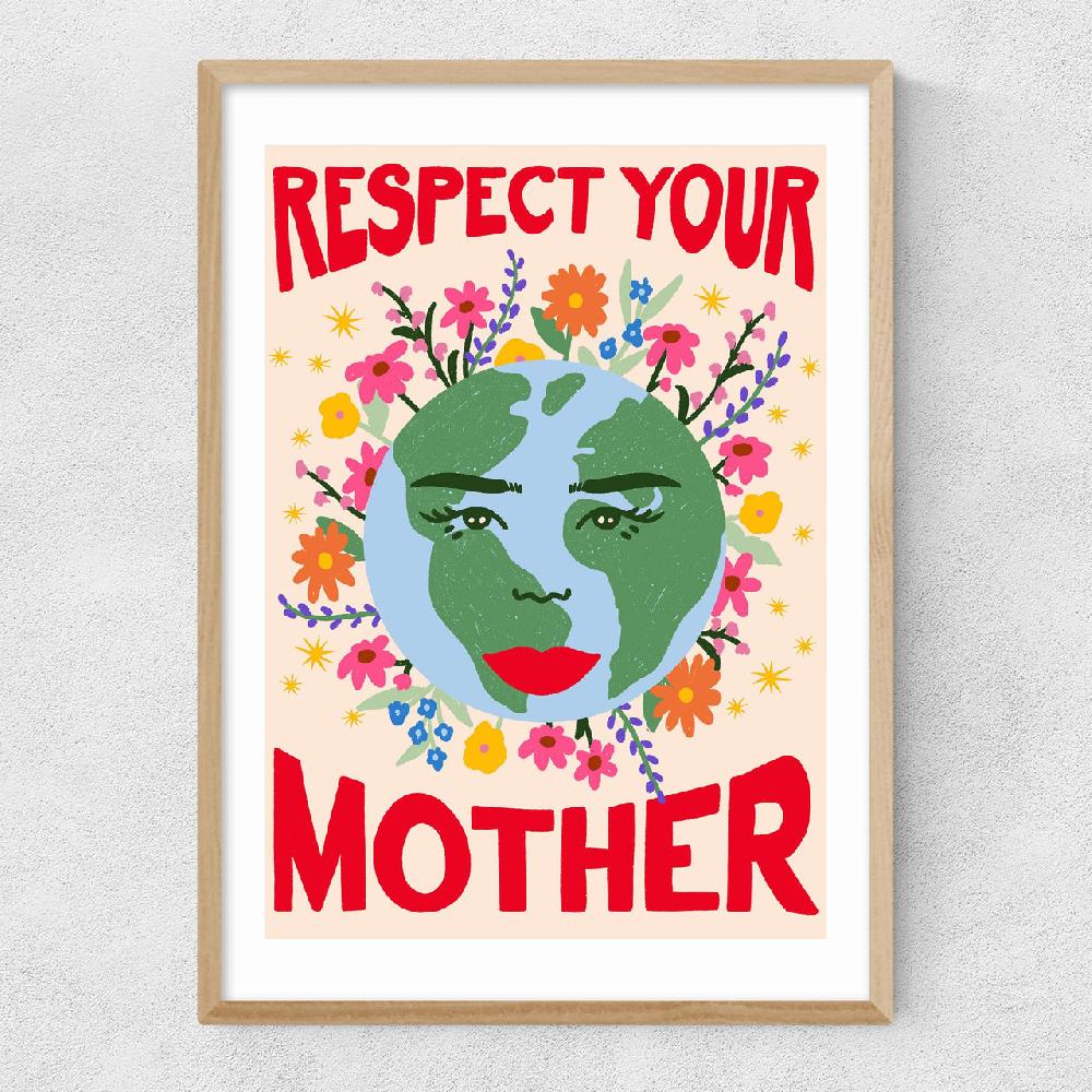 East End Prints Mother Earth By Emmy Lupin Studio