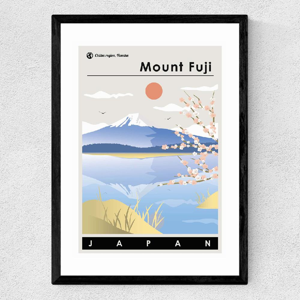East End Prints Mount Fuji Spring