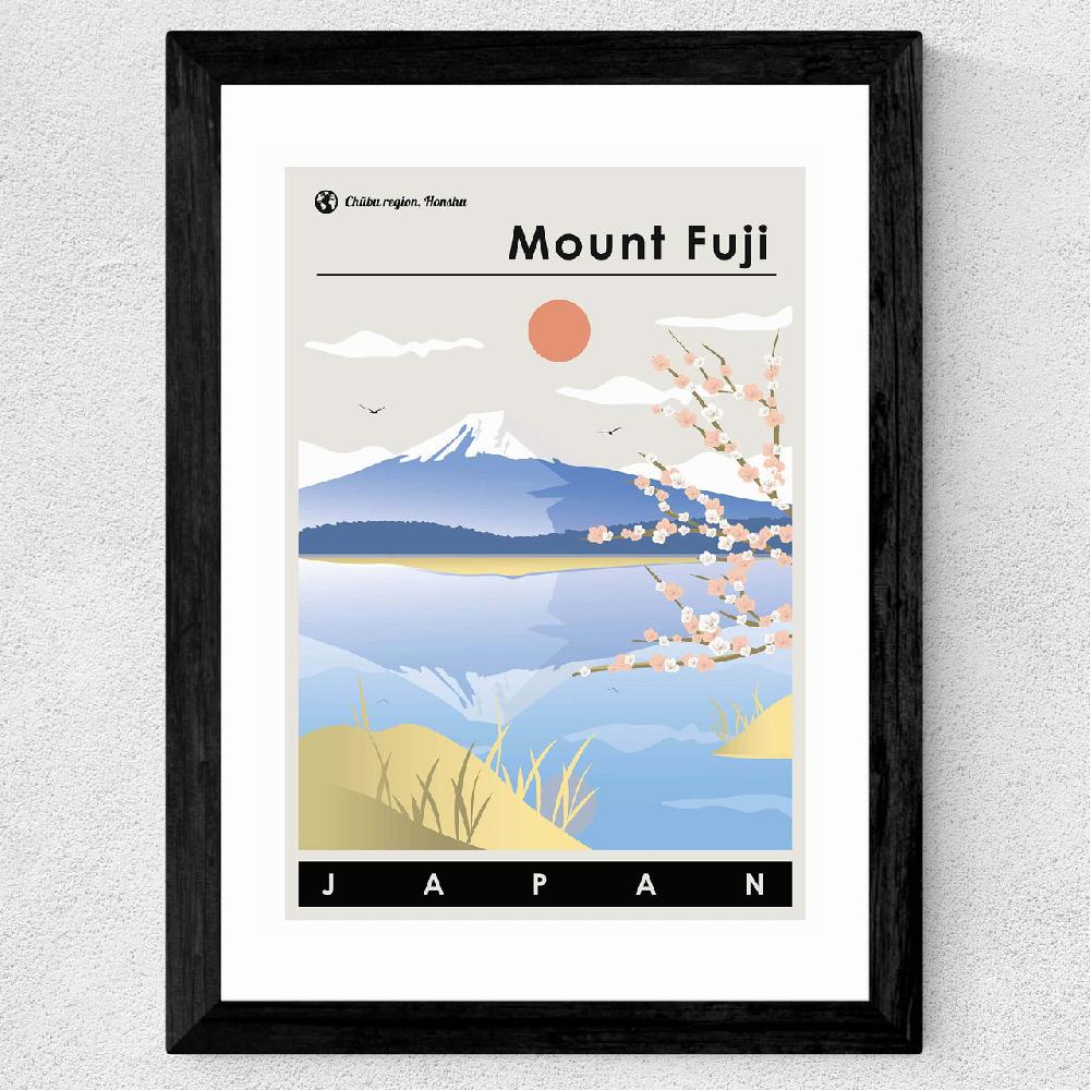 East End Prints Mount Fuji Spring