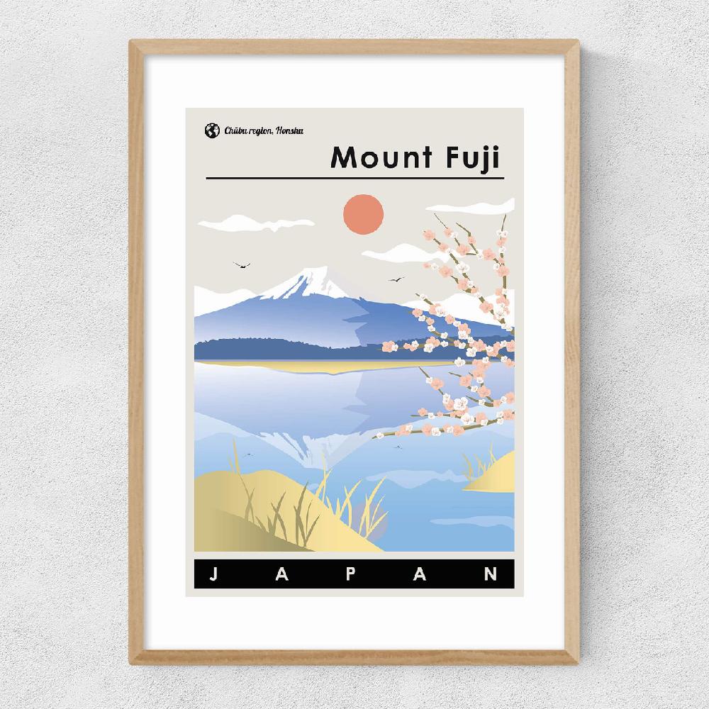 East End Prints Mount Fuji Spring