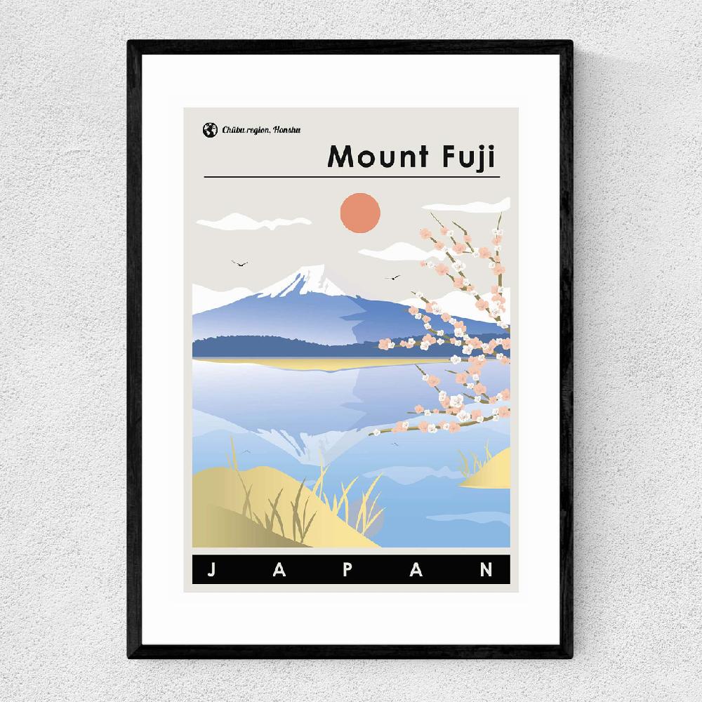 east end prints Mount Fuji Spring