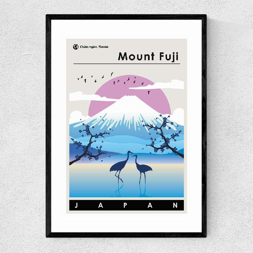 east end prints Mount Fuji Winter