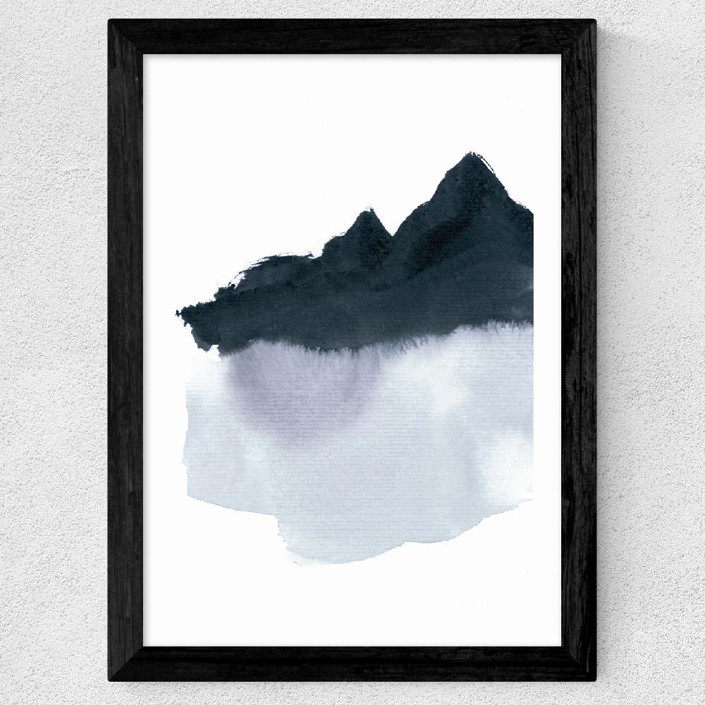 East End Prints Mountain Scape Minimal
