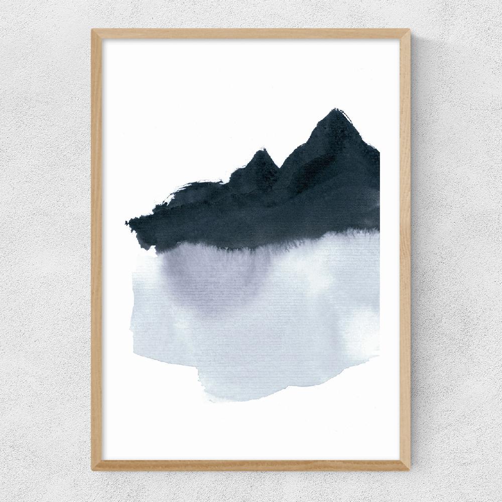 East End Prints Mountain Scape Minimal