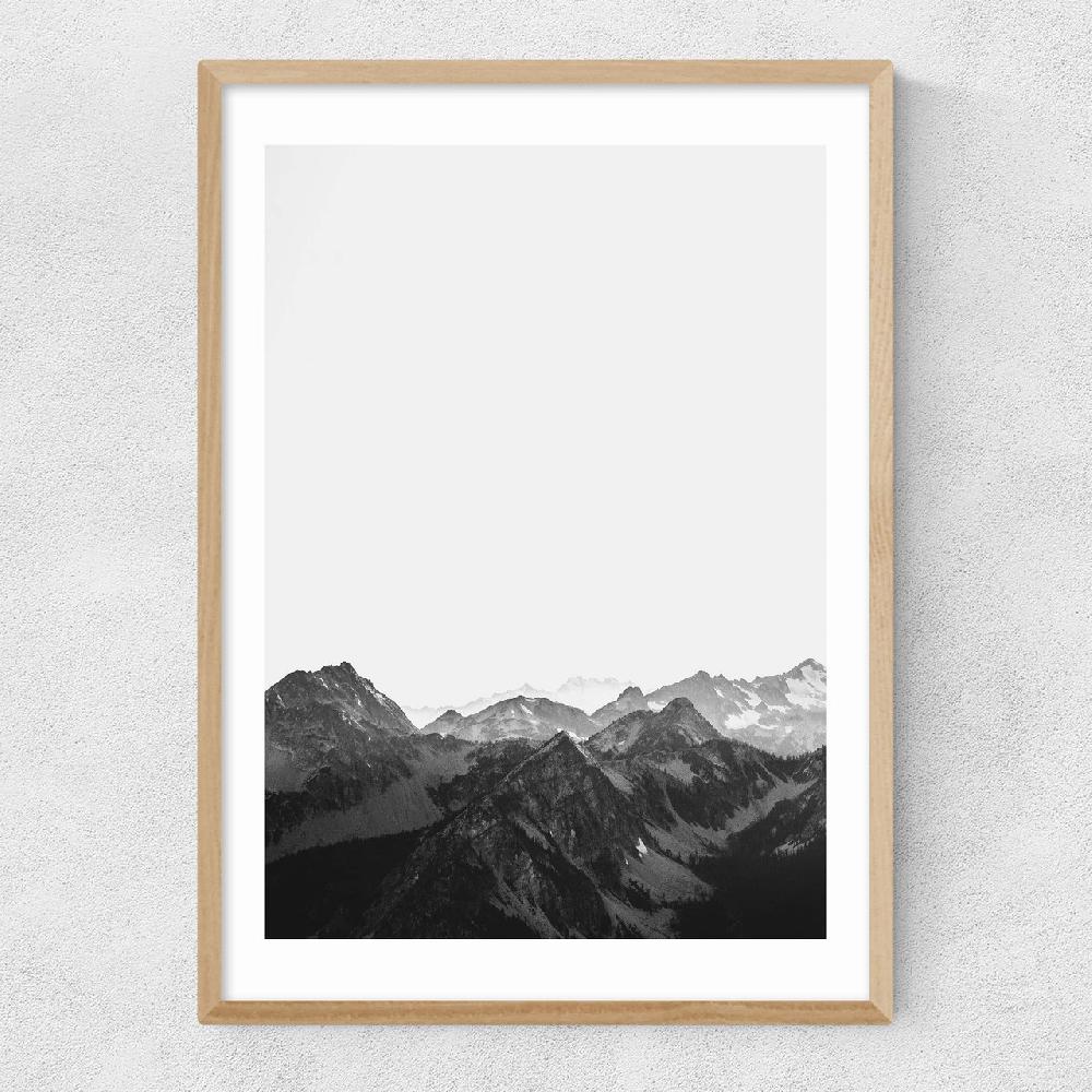 East End Prints Mountains Black And White