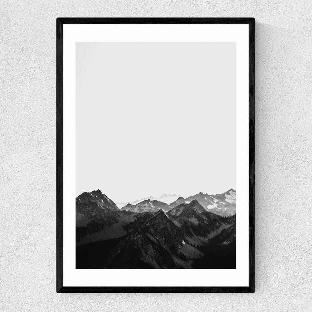 east end prints Mountains Black and White