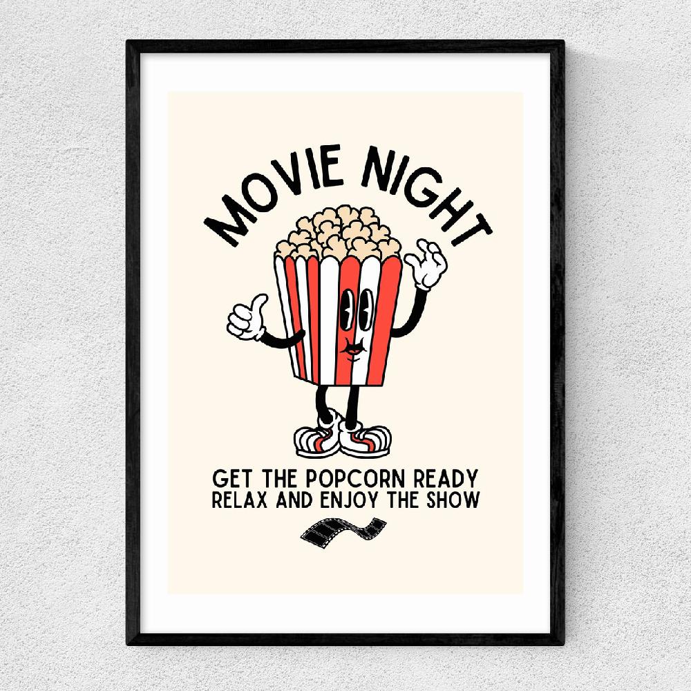 east end prints Movie Night Popcorn