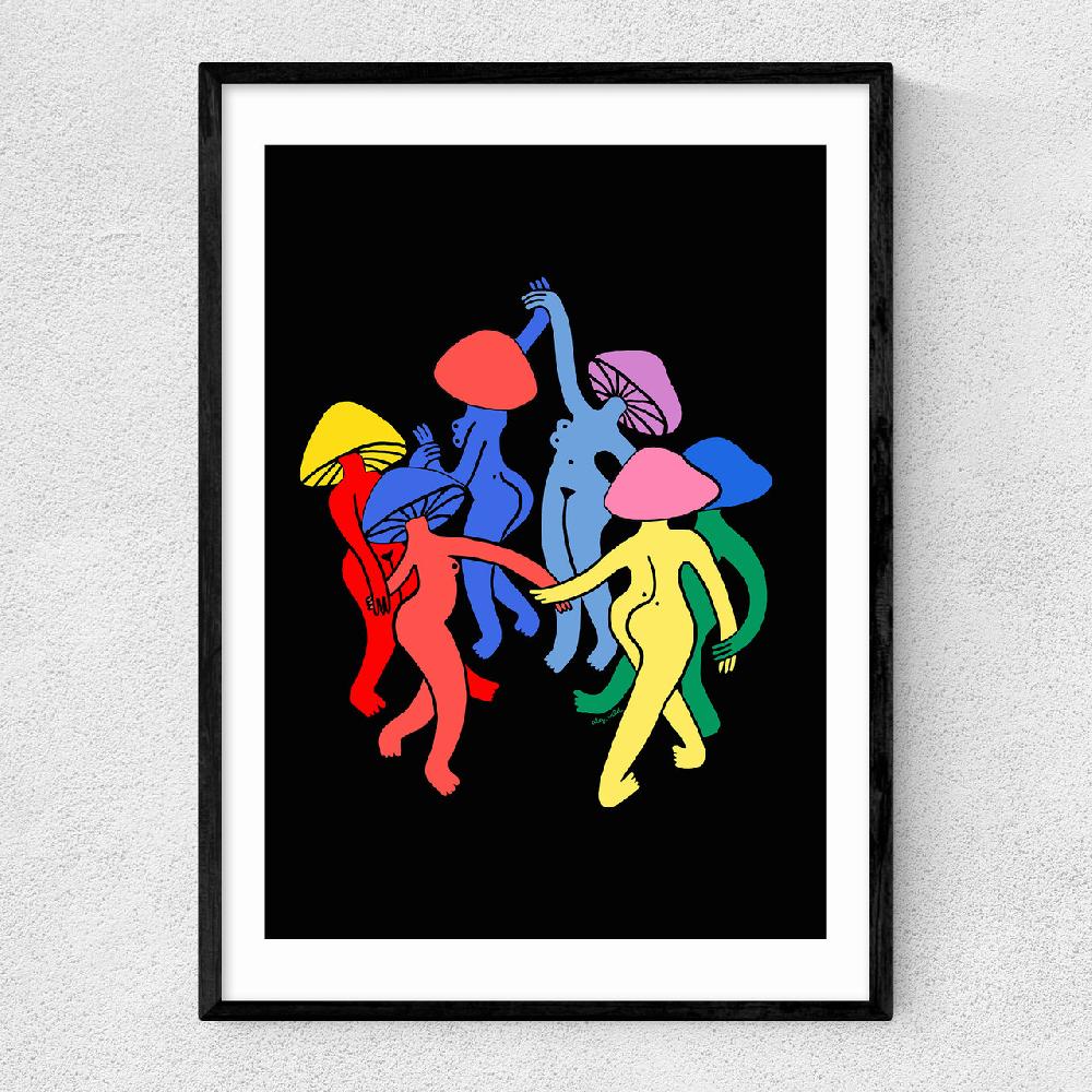 east end prints Mushroom Dance