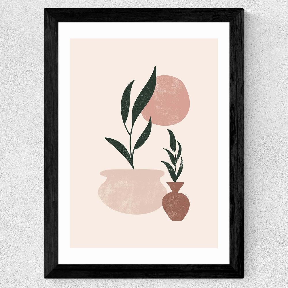 East End Prints Muted Mauve Leaves