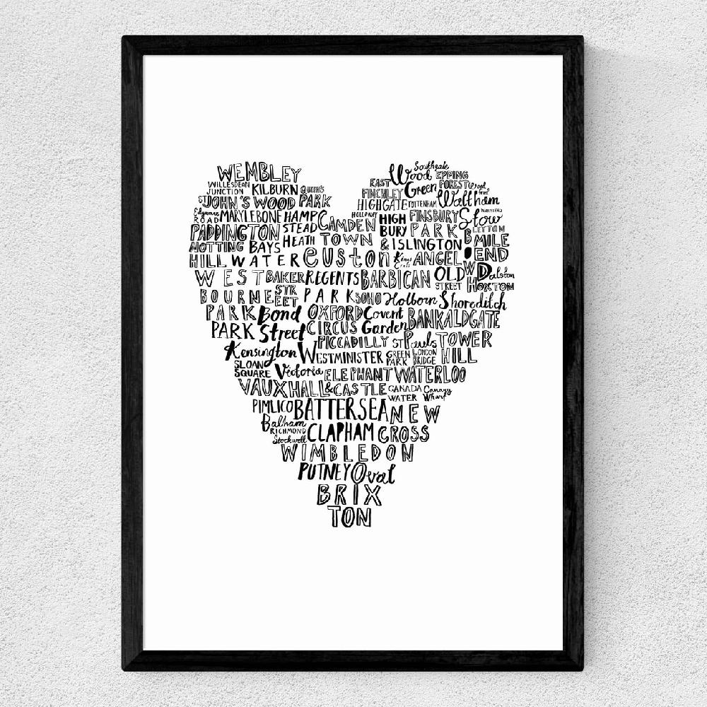 East End Prints My Heart Belongs To London