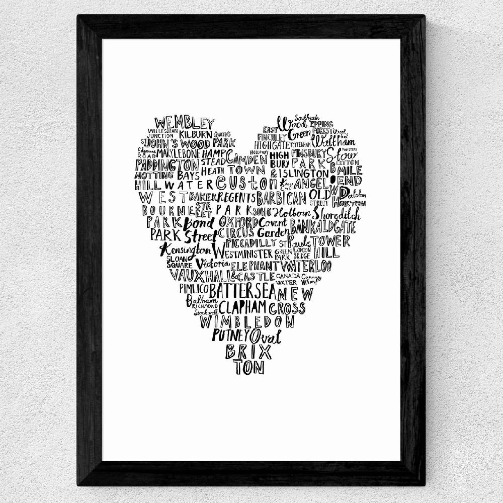 East End Prints My Heart Belongs To London
