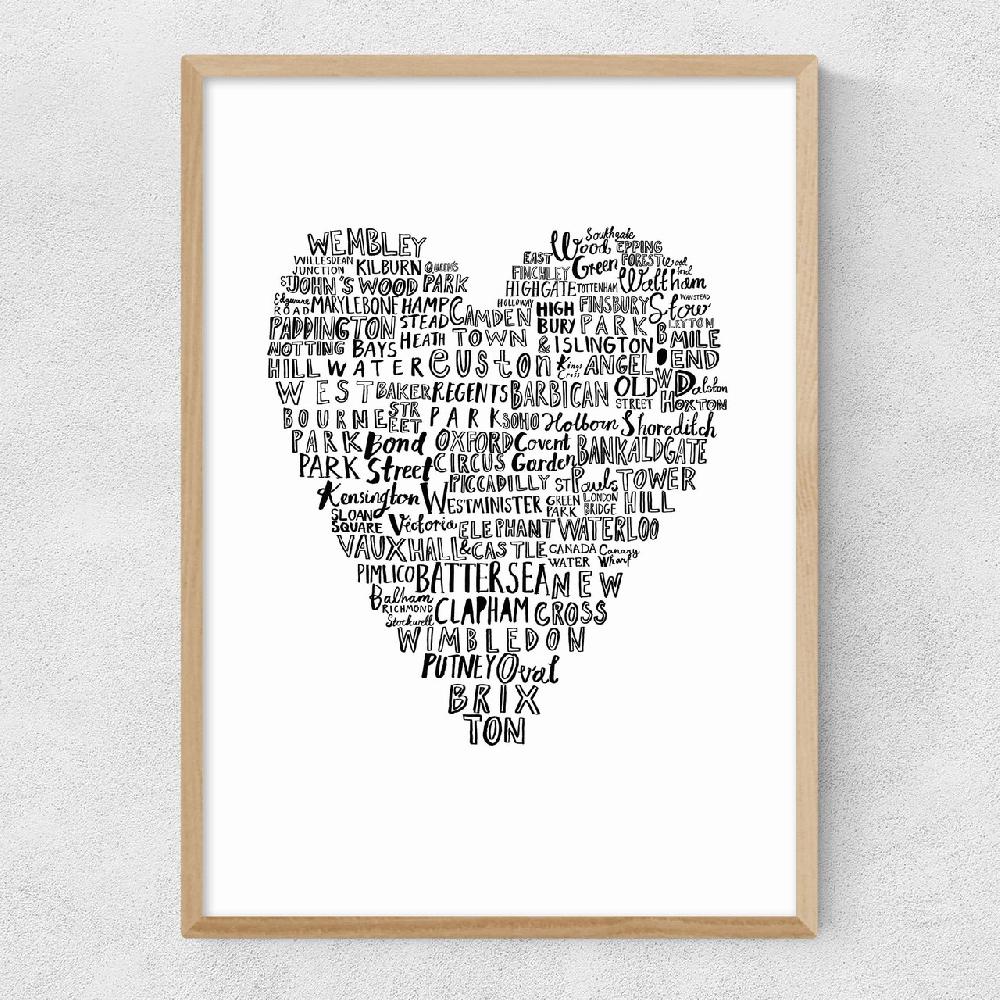 East End Prints My Heart Belongs To London
