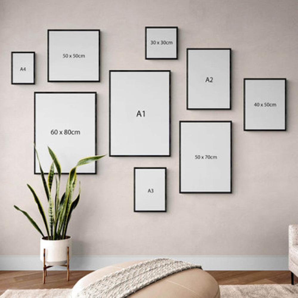 East End Prints Narrow Black Frame