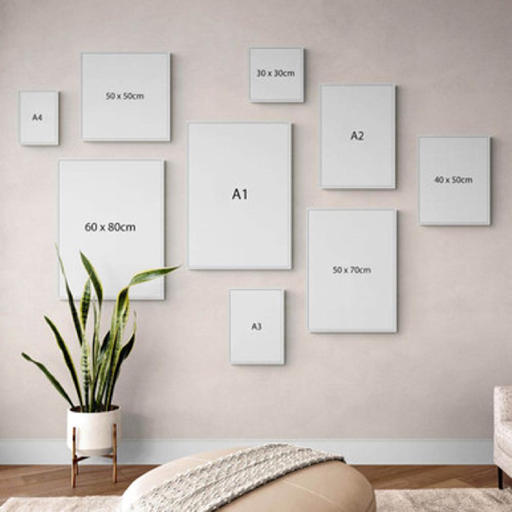 East End Prints Narrow White Frame