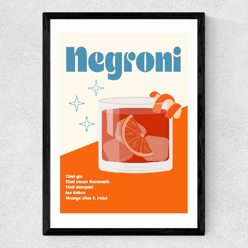 East End Prints Negroni Cocktail